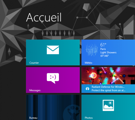 Windows 8 en français