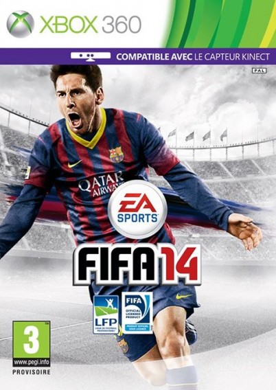 FIFA 14 - jaquette officielle avec Messi