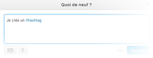 Création de hashtags