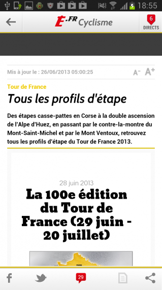 L'équipe appli mobile tour de france 2013