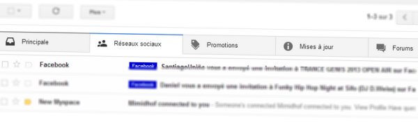 Nouvelle interface de Gmail