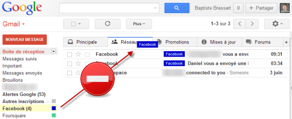 Mise à jour inutile Gmail