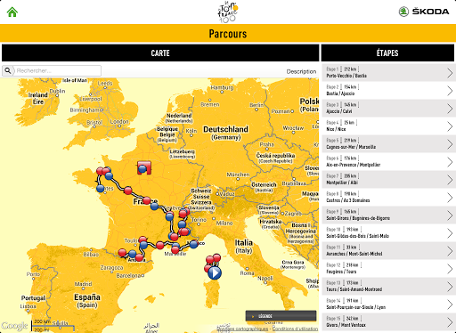 Application officielle Tour de France 2013
