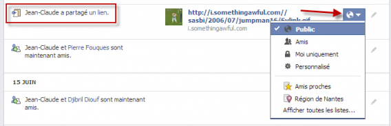 Modifier vos publications Facebook Graph Search