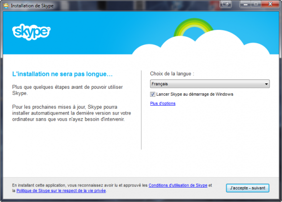 Lancer Skype au démarrage