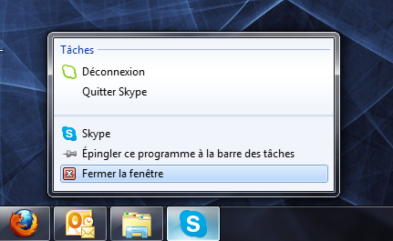 Comment se déconnecter à Skype
