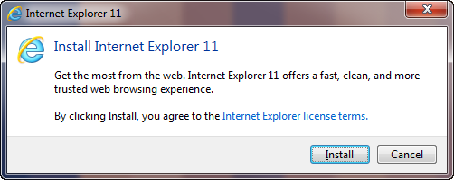 Internet Explorer 11 pour Windows 7