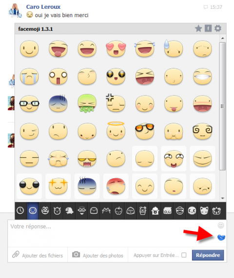 Stickers Facebook PC Mac