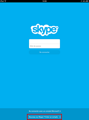 Créer un compte Skype - iPhone - iPad