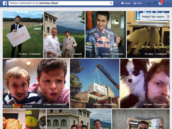Facebook Graph Search Rechercher des photos