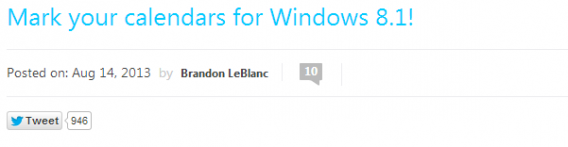 Date de sortie Windows 8.1