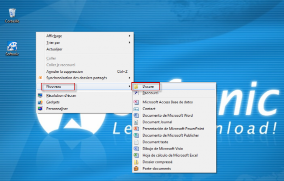 Créer le dossier God Mode Créer le dossier God Mode