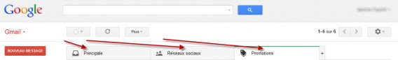 Onglets Gmail