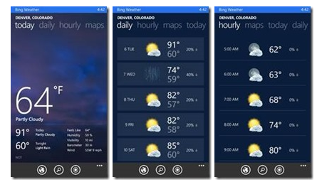 Weather Bing Apps