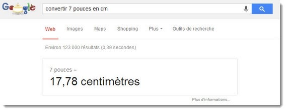 Google Search - convertisseur