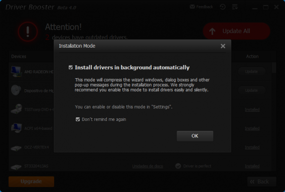 IOBit Driver Booster Install Drivers in the Background