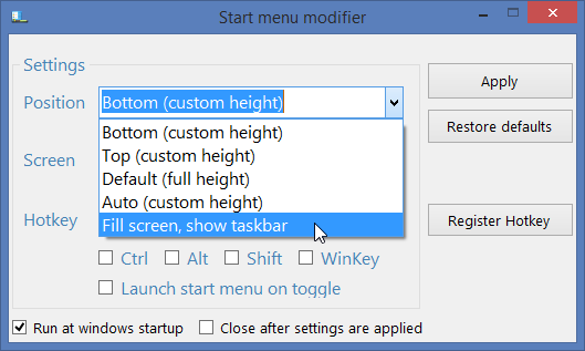 Start Menu Modifier 01