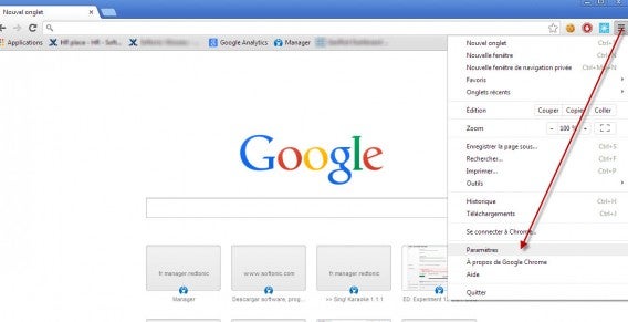 Chrome tuto 1 - paramètres