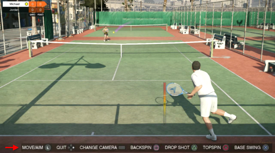 GTA 5 Tennis mini-jeu