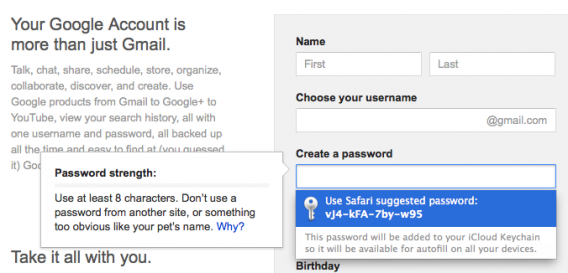 Mavericks OS X iCloud KeyChain