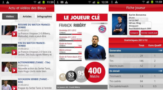 Appli du jour Equipe de France