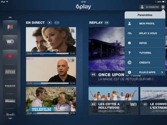 6Play - page d'accueil