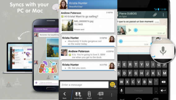 Comparatif des fonctionnalités Viber, BMM et WhatsApp Comparatif des fonctionnalités Viber, BMM et WhatsApp
