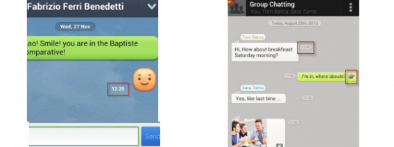 Comparatif des notifications LINE et Yuilop Comparatif des notifications LINE et Yuilop