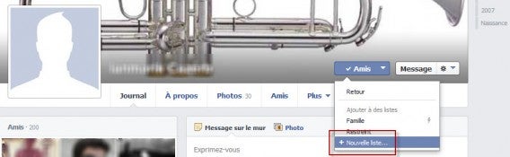 3 + Nouvelle liste…