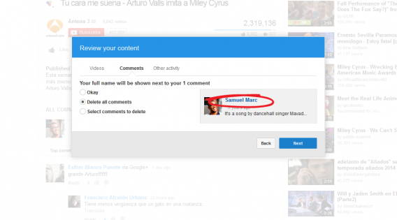 YouTube Commentaires Google+