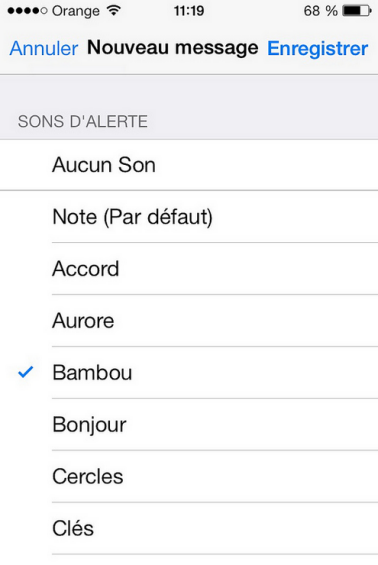Nouveaux sons de notifications WhatsApp