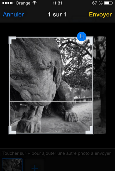 Redimensionner une photo WhatsApp