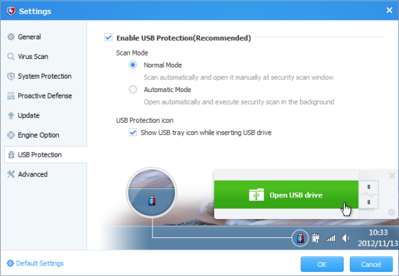 Protection USB Baidu Antivirus