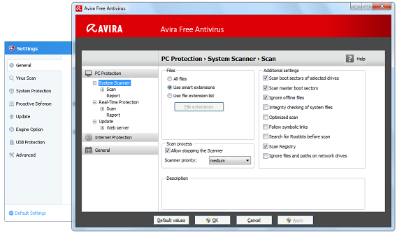 Programmation des opérations de scan