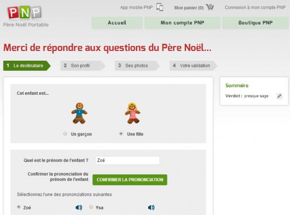 Père Noël Portable - Configurations