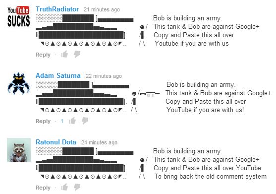 Youtube Commentaires google+