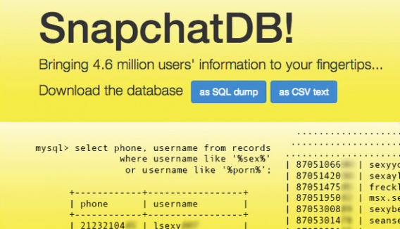 SnapchatDB