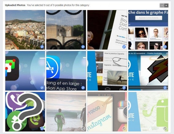 Facebook Look Back photos