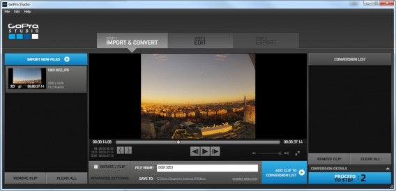 GoPro Studio time lapse