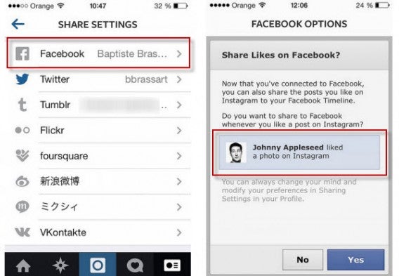 Instagram Facebook