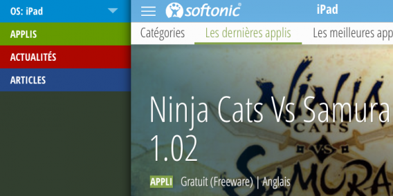 Softonic Menu
