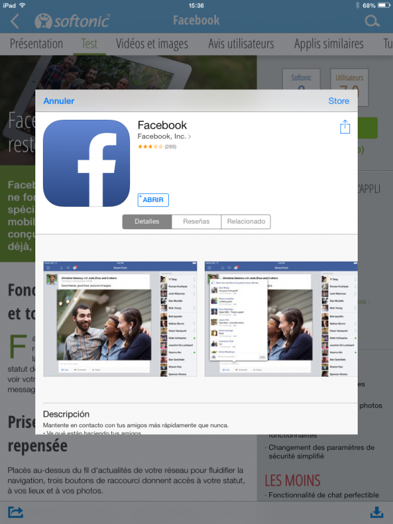 Softonic - installation de l'application