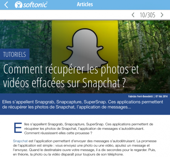 Softonic Snapchat