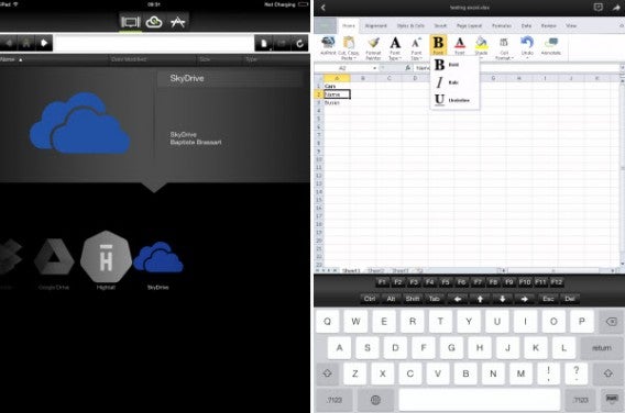 Captures d'écran de CloudOn pour iPad