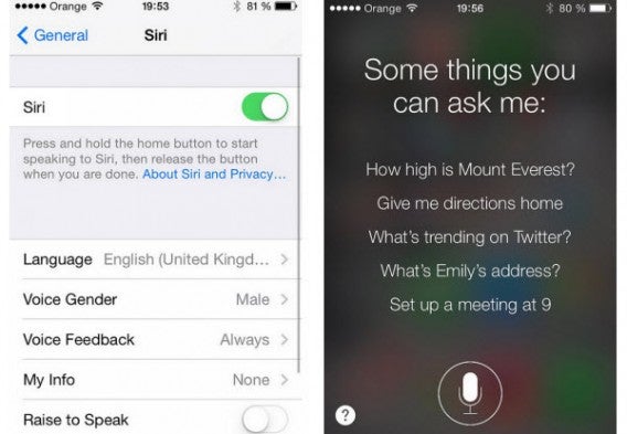 Du changement pour Siri