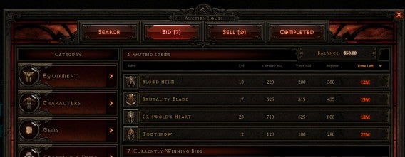 Diablo III ferme sa maison aux enchères