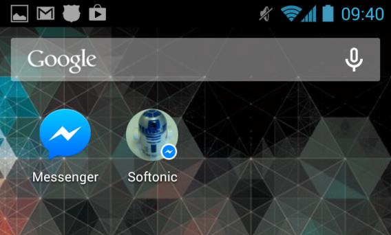 Ecran d'accueil Android