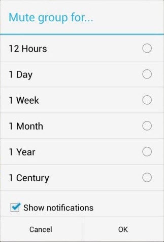 Cent ans de solitude: WhatsApp permet de couper les notifications de groupe pendant un siècle!