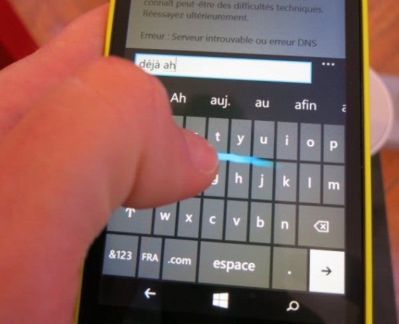 Le clavier Word Flow de Windows Phone 8.1