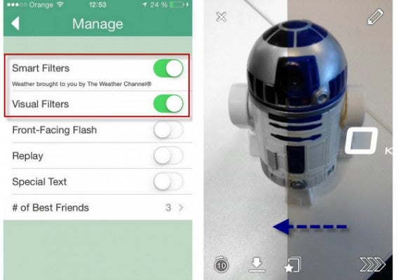 Ajouter un filtre Snapchat